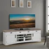 Americana Cotton Modern 92" Tv Stand -Cheap Furniture Store 270555 white wood media console signature 01