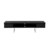 Alvertsone Black 63" Tv Stand 2 Alvertsone Black 63" Tv Stand -Cheap Furniture Store 303996 black mdf media console signature 01